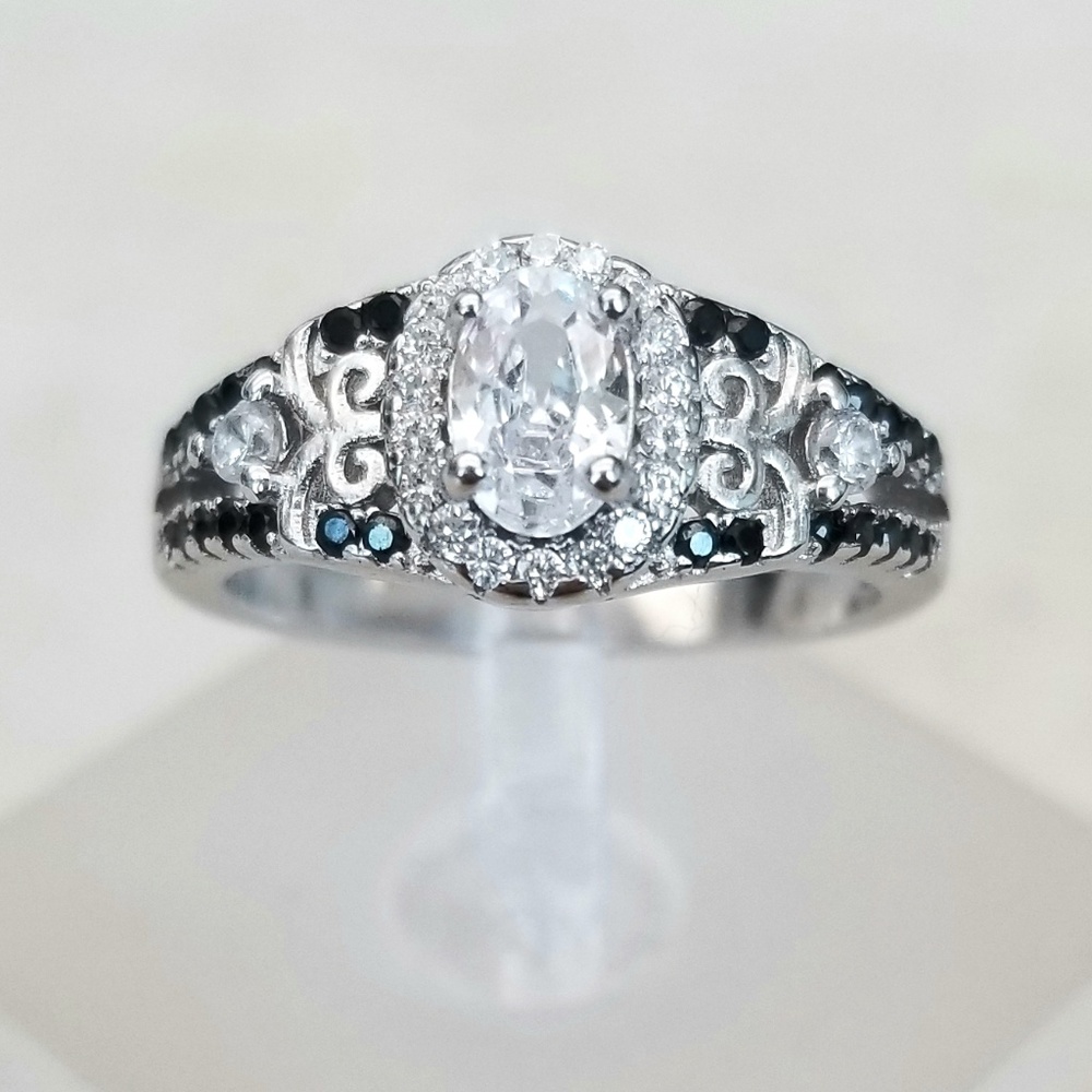 Antique Style Black Spinel Ring